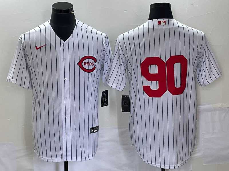 Men%27s Cincinnati Reds #90 White 2022 Field of Dreams Cool Base Jersey->cincinnati reds->MLB Jersey